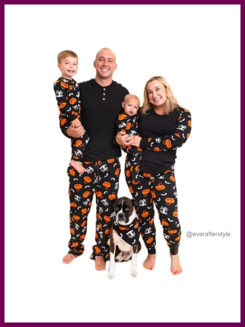 Owlivia Organic Cotton Matching Family Pajamas Halloween Holiday Sleep Set